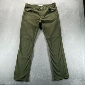 Fidelity Jeans Mens 40x34 Green Jimmy Slim Straight Stretch Made In USA